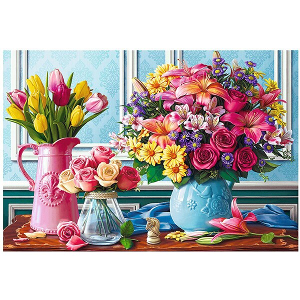 Puzzle TREFL Glastre cu flori 26157, 12 ani+, 1500 piese 