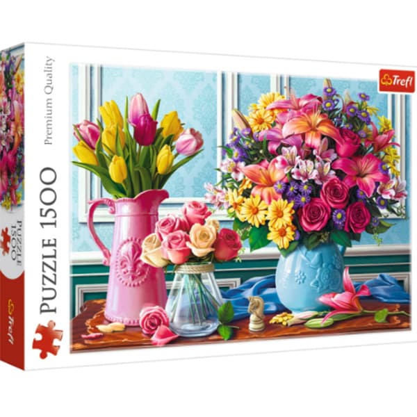 Puzzle TREFL Glastre cu flori 26157, 12 ani+, 1500 piese 