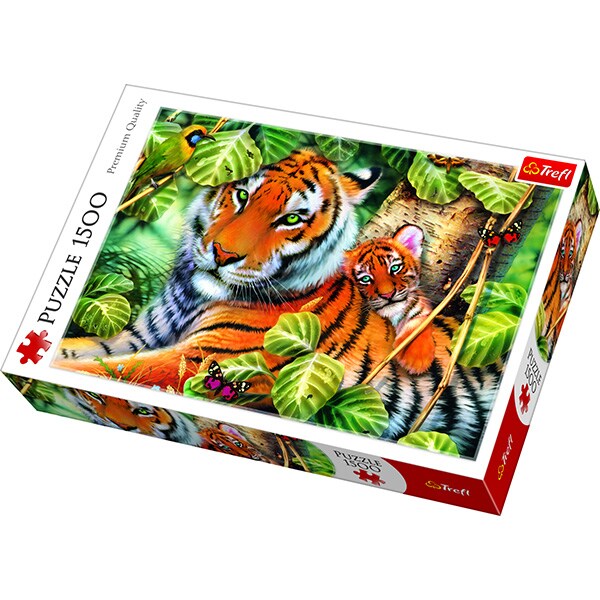 Puzzle TREFL Tigri bengalezi in Padurea tropicala 26159, 12 ani+, 1500 piese