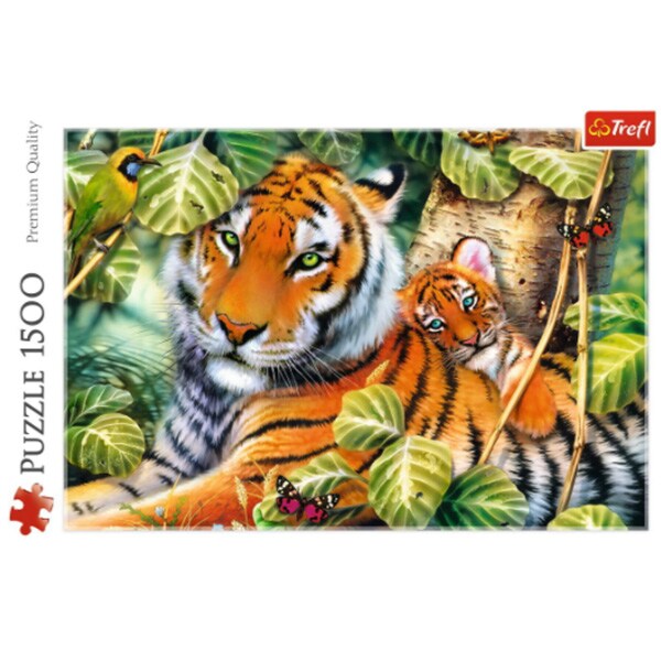 Puzzle TREFL Tigri bengalezi in Padurea tropicala 26159, 12 ani+, 1500 piese