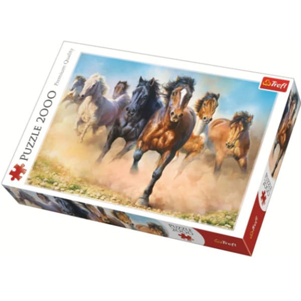 Puzzle TREFL Herghelie de cai galopand 27098, 12 ani+, 2000 piese 