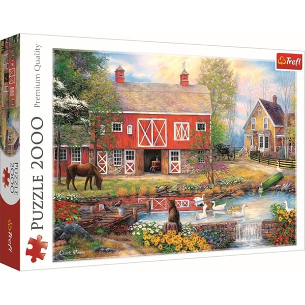Puzzle TREFL Viata la tara 27106, 12 ani+, 2000 piese 