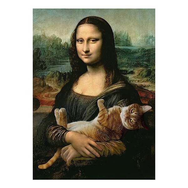 Puzzle TREFL Monalisa cu pisica 37294, 10 ani+, 500 piese