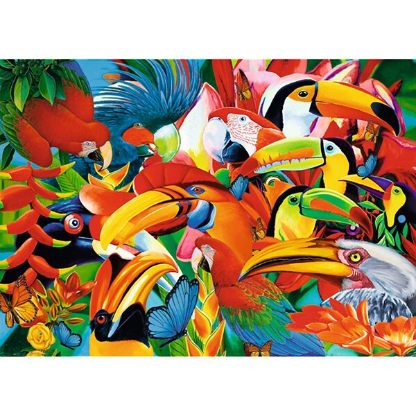 Puzzle TREFL Pasari colorate 37328, 10 ani+, 500 piese 
