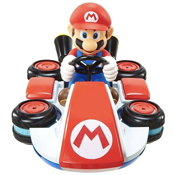 Masinuta cu telecomanda JAKKS PACIFIC MarioKart - Mini Anti-Gravity Racer 02497-PKC1-4L, 3 ani+, rosu-albastru
