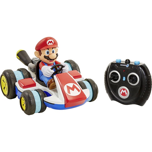 Masinuta cu telecomanda JAKKS PACIFIC MarioKart - Mini Anti-Gravity Racer 02497-PKC1-4L, 3 ani+, rosu-albastru