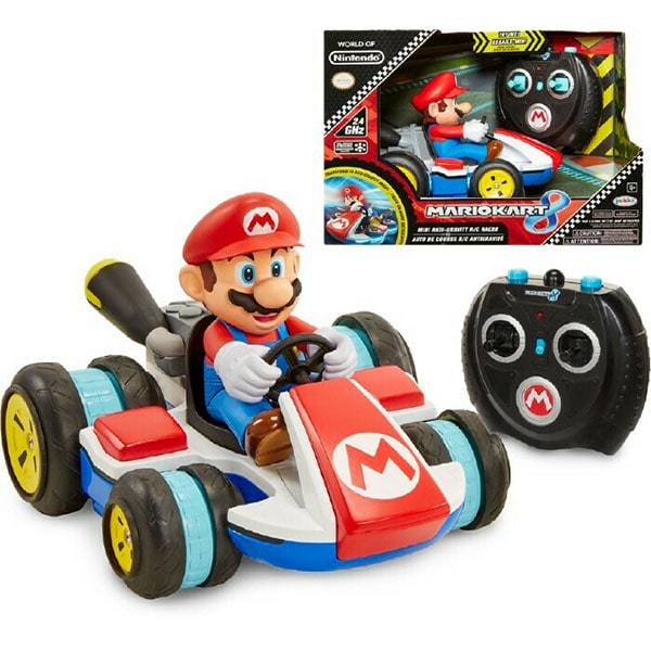 Masinuta cu telecomanda JAKKS PACIFIC MarioKart - Mini Anti-Gravity Racer 02497-PKC1-4L, 3 ani+, rosu-albastru