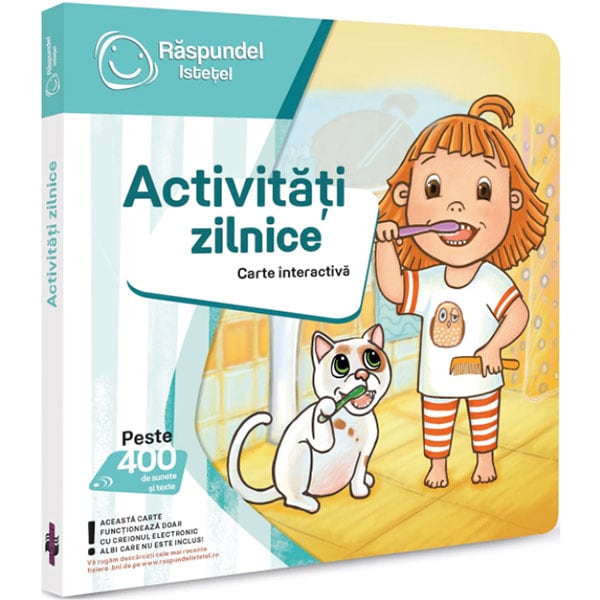 Carte interactiva RASPUNDEL ISTETEL Rutina zilnica 14864, 2 ani+, multicolor