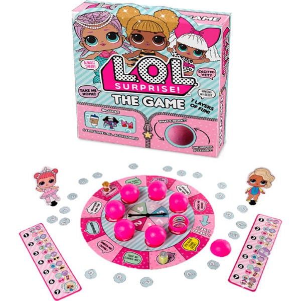 Joc de societate LOL Surprise 7 Layers of fun 6042059, 5 ani+, 2-4 jucatori