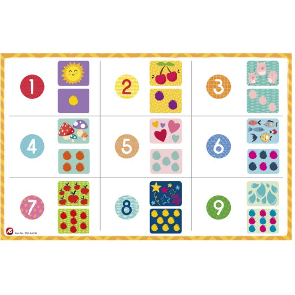 Joc educativ magnetic AS Numerele 1029-64034, 3 ani+, 57 piese