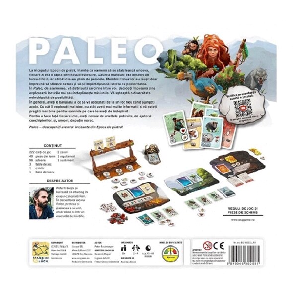 Joc de societate OXYGAME Paleo BG-300531_RO, 10ani+, 2-4 jucatori