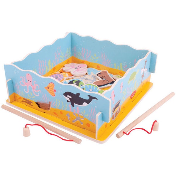 Joc magnetic BIGJIGS Hai sa pescuim BJ787, 3 ani+, multicolor