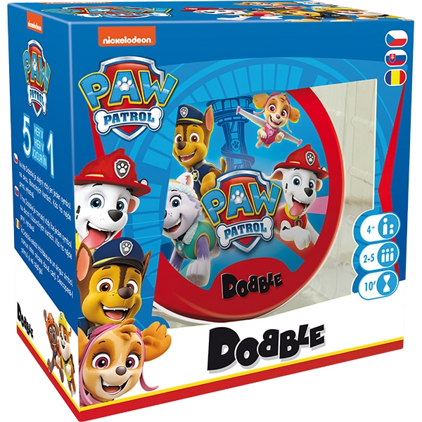 Joc de societate ASMODEE Dobble Paw Patrol DOBPP01CSSKRO, 6 ani+, 2-5 jucatori