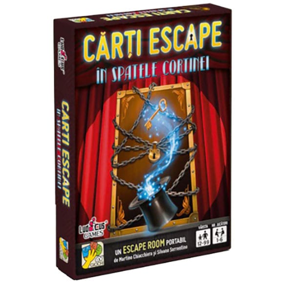 Joc de societate DV GIOCHI Escape - In spatele cortinei editia II ESC2916, 12 ani+, 1-6 jucatori