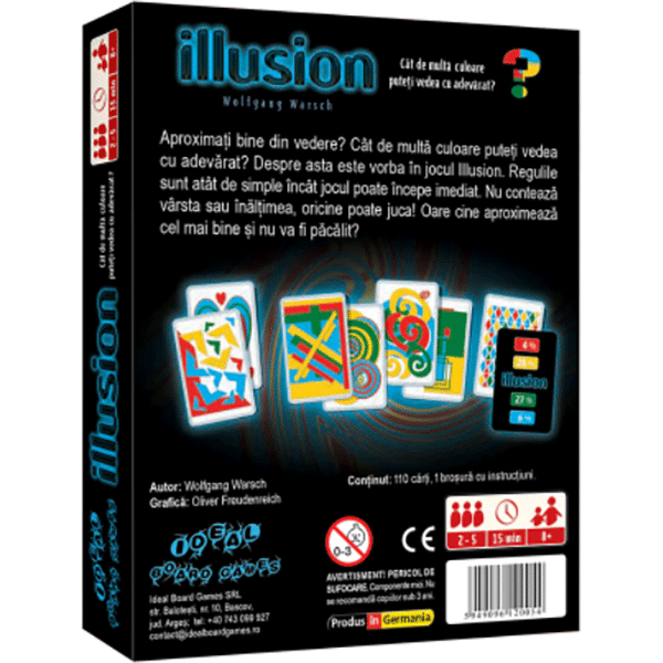 Joc de societate NSV Illusion, 8 ani+, 2-5 jucatori