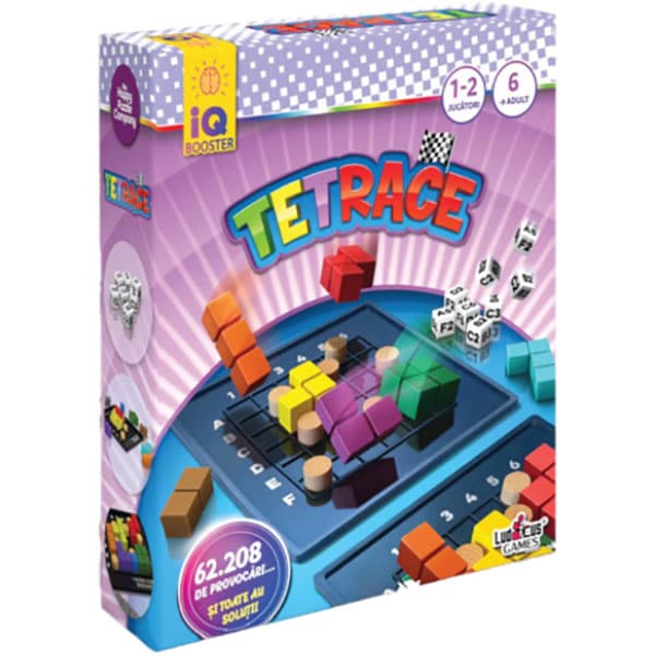 Joc de societate IQ BOOSTER Tetrace IQ2558, 6 ani+, 1-2 persoane