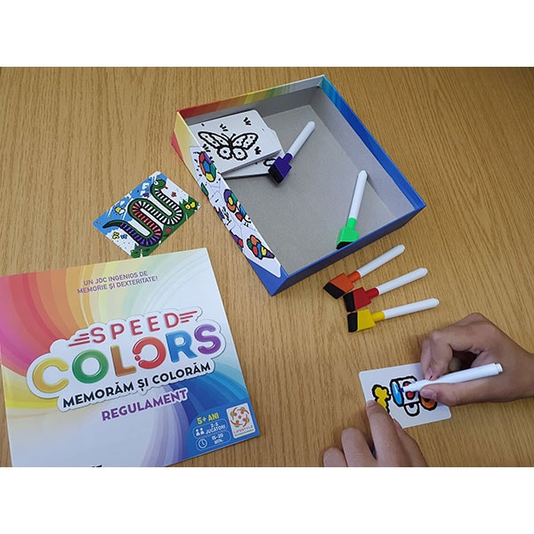 Joc educativ LIFESTYLE Speed Colors: Memoram si coloram LS101, 5 ani+, multicolor