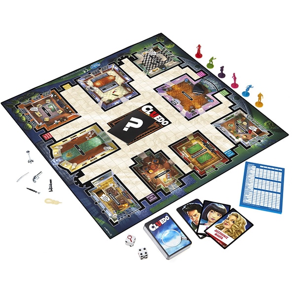 Joc de societate HASBRO Cluedo Clasic al Misterelor 387121, 8 ani+, 2-4 jucatori