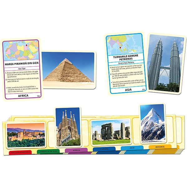 Joc de societate TACTIC Minunile lumii 58116, 8 ani+, 2-6 jucatori