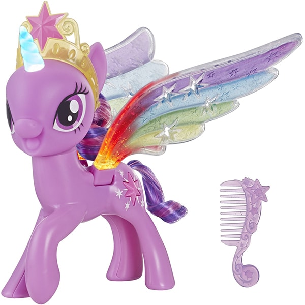 Figurina MY LITTLE PONY Twilight Sparkle cu aripi stralucitoare E2928, 3 ani+, multicolor 