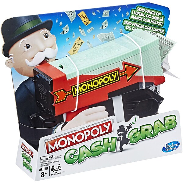 Joc de societate MONOPOLY Cash Grab E3037, 8 ani+, 3 jucatori