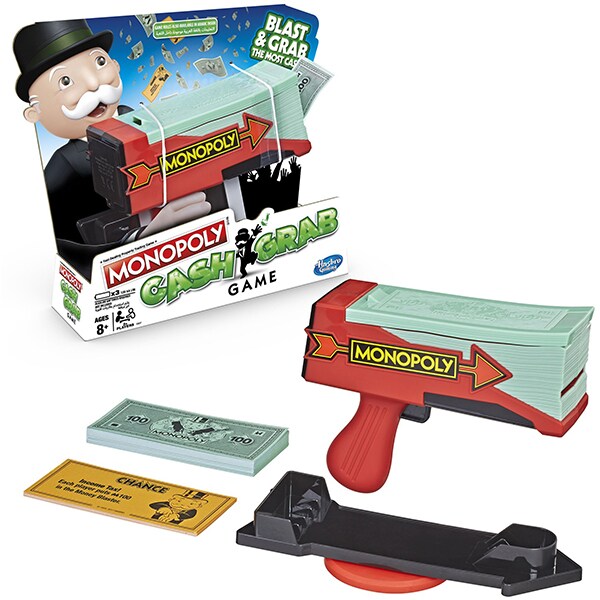 Joc de societate MONOPOLY Cash Grab E3037, 8 ani+, 3 jucatori