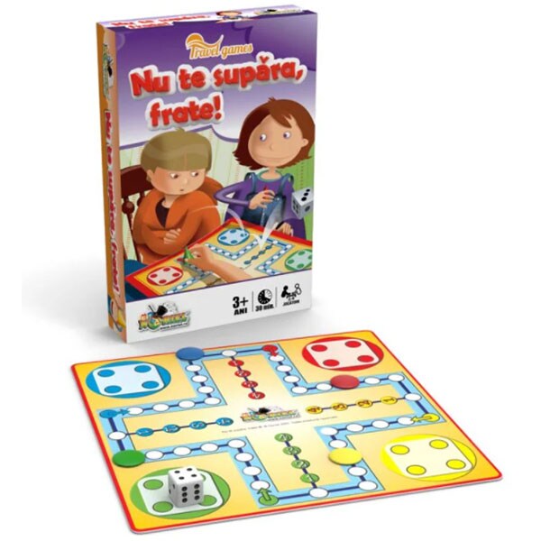 Joc de societate NORIEL Nu te supara, frate! NOR1979, 3 ani+, 2-4 jucatori