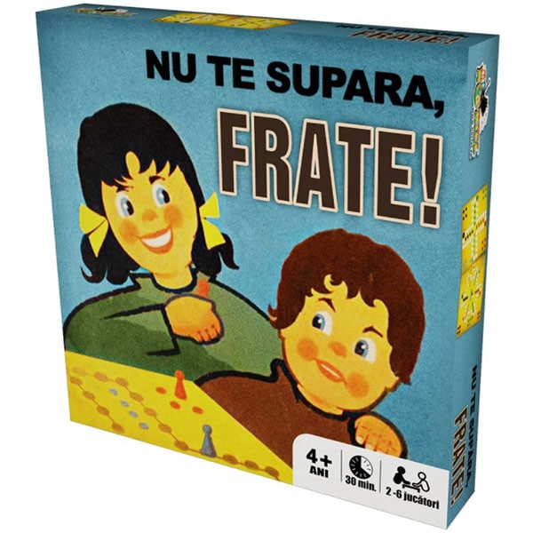 Joc de societate NORIEL Nu te supara frate Vintage NOR2402, 4 ani+, 2-6 jucatori