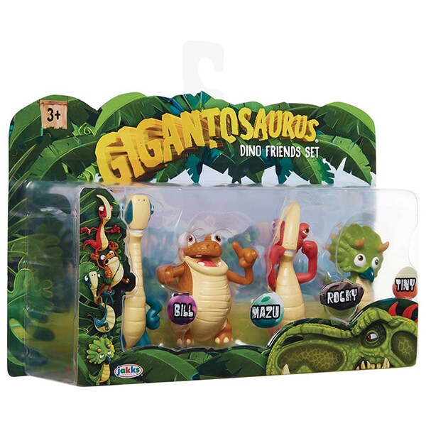 Set 4 figurine GIGANTOSAURUS Dino friends 98617-4L, 3 ani+, multicolor