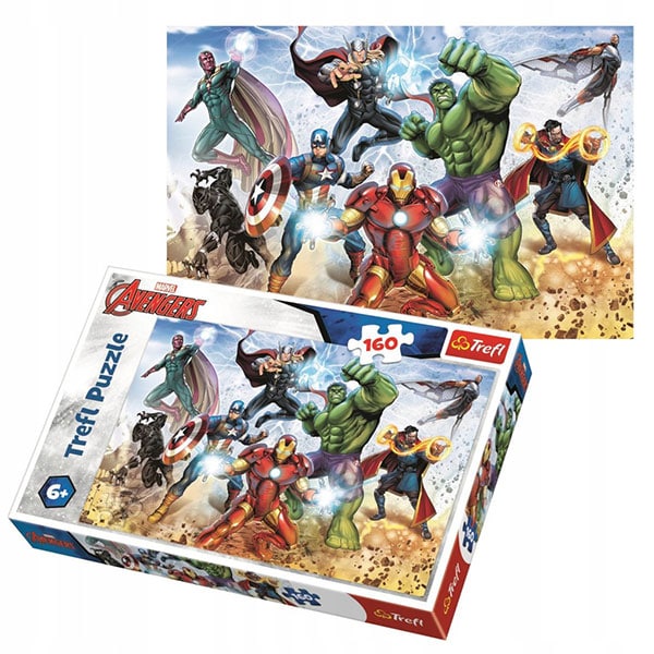 Puzzle TREFL Avengers - Gata pentru a salva lumea 15368, 6 ani+, 160 piese