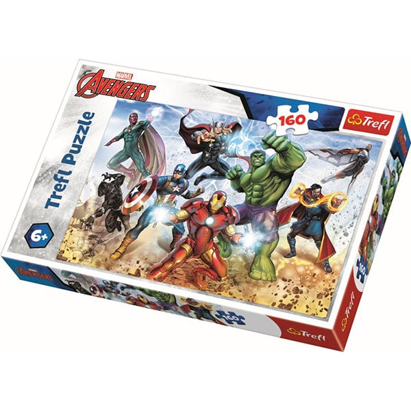 Puzzle TREFL Avengers - Gata pentru a salva lumea 15368, 6 ani+, 160 piese