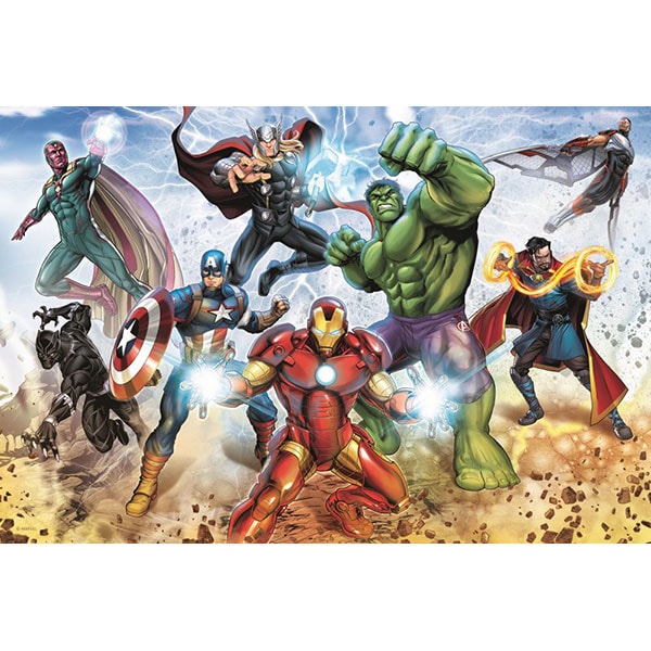 Puzzle TREFL Avengers - Gata pentru a salva lumea 15368, 6 ani+, 160 piese