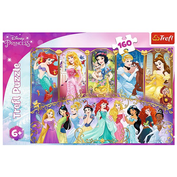Puzzle TREFL Portretele printeselor 15407, 6 ani+, 160 piese