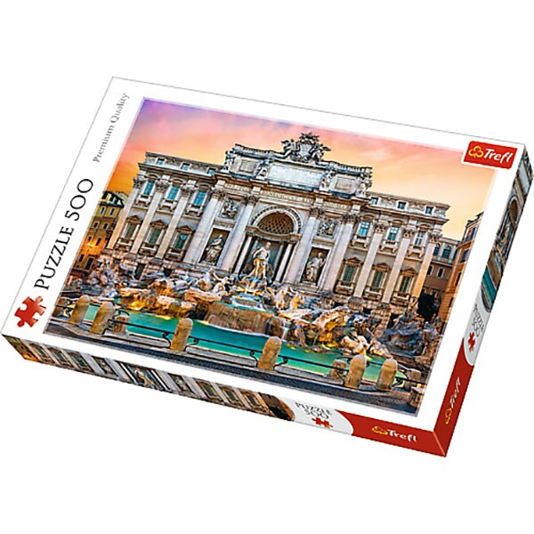 Puzzle TREFL Fontanna Di Trevi Roma 37292, 10 ani+, 500 piese
