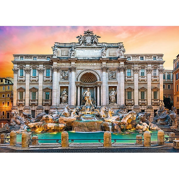 Puzzle TREFL Fontanna Di Trevi Roma 37292, 10 ani+, 500 piese