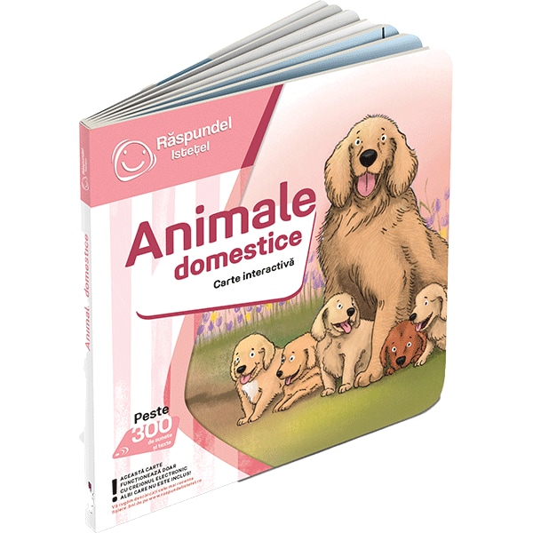 Carte interactiva RASPUNDEL ISTETEL Animale domestice 19585, 2 ani+, multicolor