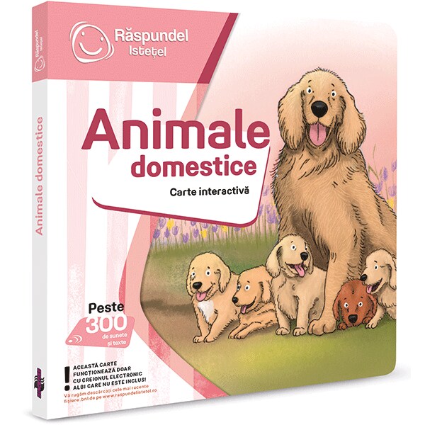 Carte interactiva RASPUNDEL ISTETEL Animale domestice 19585, 2 ani+, multicolor