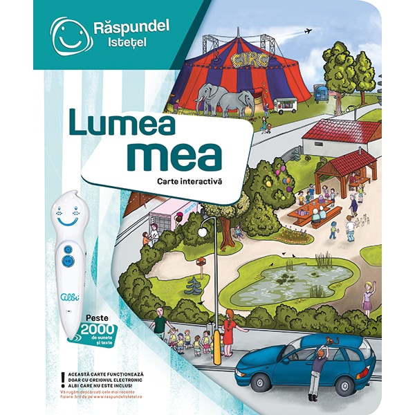 Carte interactiva RASPUNDEL ISTETEL Lumea mea 27069, 3 ani+, multicolor