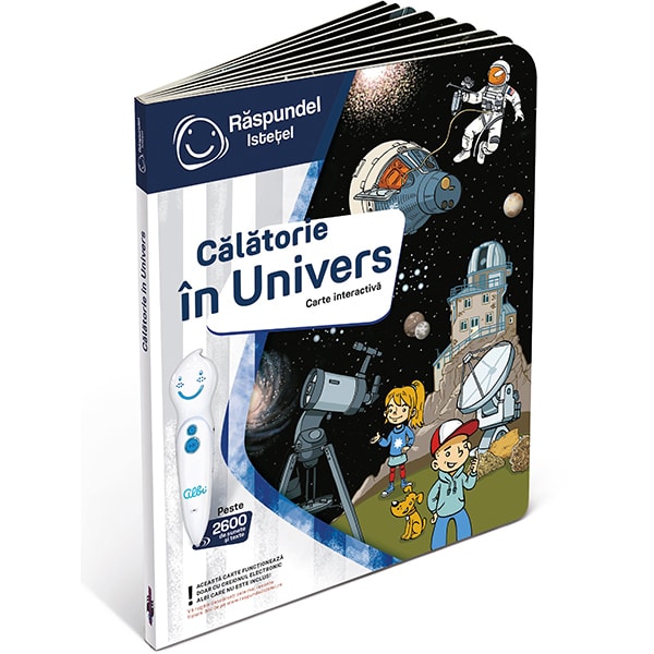 Carte interactiva RASPUNDEL ISTETEL Calatorie in Univers 27070, 3 ani+, multicolor
