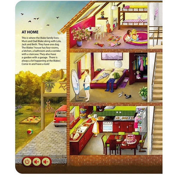Carte interactiva RASPUNDEL ISTETEL Engleza si joc in acelasi loc 69370, 6 ani+, multicolor