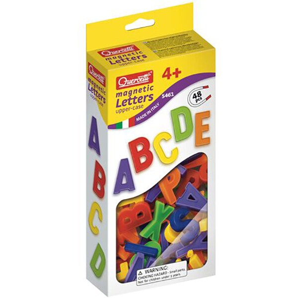 Joc educativ QUERCETTI Litere magnetice mari Q5461, 4 ani+, 48 piese