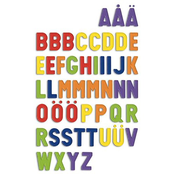 Joc educativ QUERCETTI Litere magnetice mari Q5461, 4 ani+, 48 piese