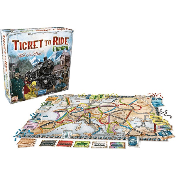Joc de societate ASMODEE Ticket to Ride Europe 721802, 8 ani+, 2-5 jucatori