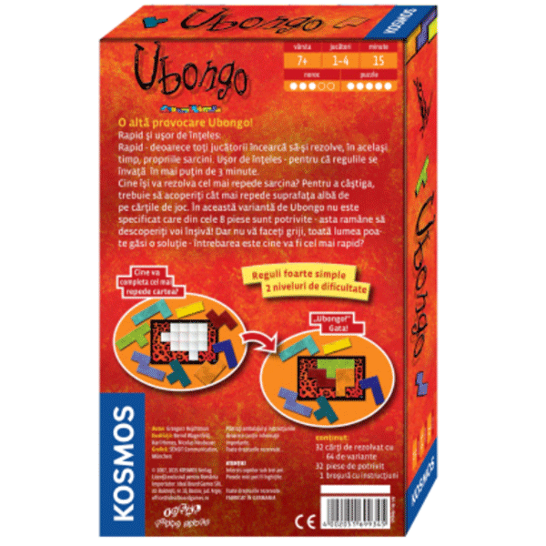 Joc de societate KOSMOS Ubongo Mini UBO-MINI, 7 ani+, 1-4 jucatori