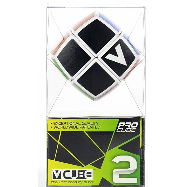 Joc educativ V-CUBE Cub Rubik forma rotunjita CUB0081, 6 ani+, 2x2