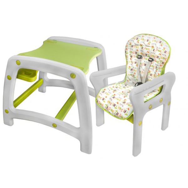 Scaun de masa JUJU Eat&Play JU3002-GREEN-ISLAND, 6 luni - 5 ani, verde