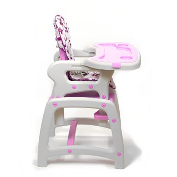 Scaun de masa JUJU Eat&Play JU3002-PURPLE-FLOWER, 6 luni - 5 ani, mov
