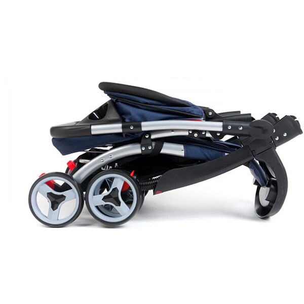 Carucior cu maner reversibil JUJU I Love My Parents JU4098-DARK BLUE, 0luni+, albastru