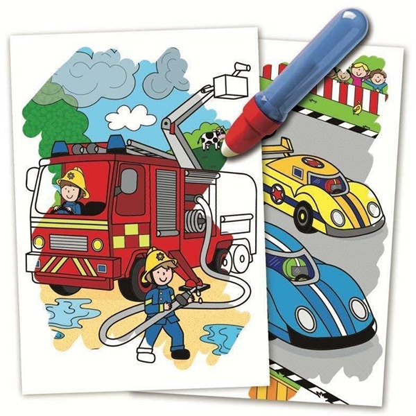 Carte de colorat GALT Water Magic Vehicule 1004933, 3 ani+, 6 imagini