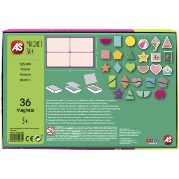 Joc educativ magnetic AS 1029-64035, 3 ani+, 36 piese